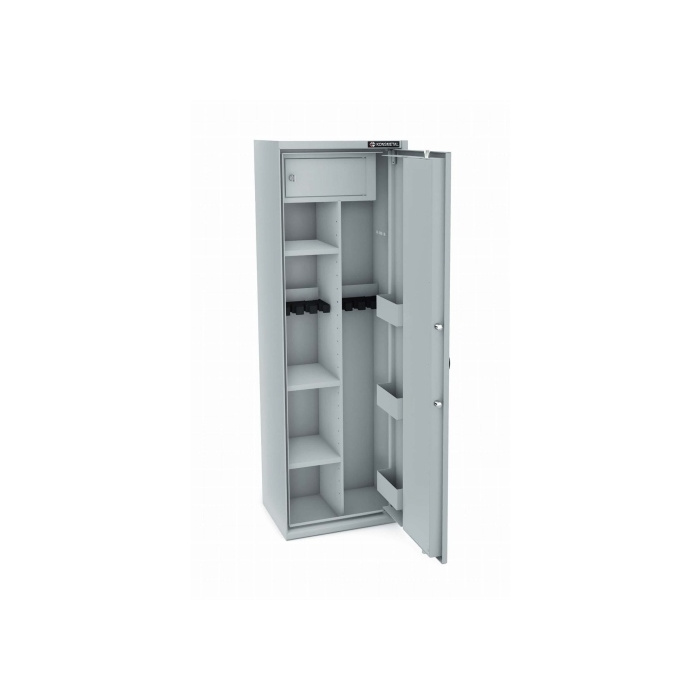 SEJF KONSMETAL na broń długą MLB 150D/4+4 szt. broni, zamek elektroniczny kl. B, klasa bezpieczeństwa S1